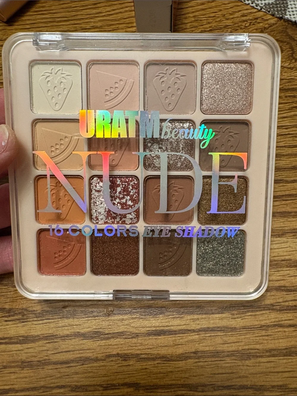 Nude 16-Color Eyeshadow Palette - Warm Nude Browns & Creams